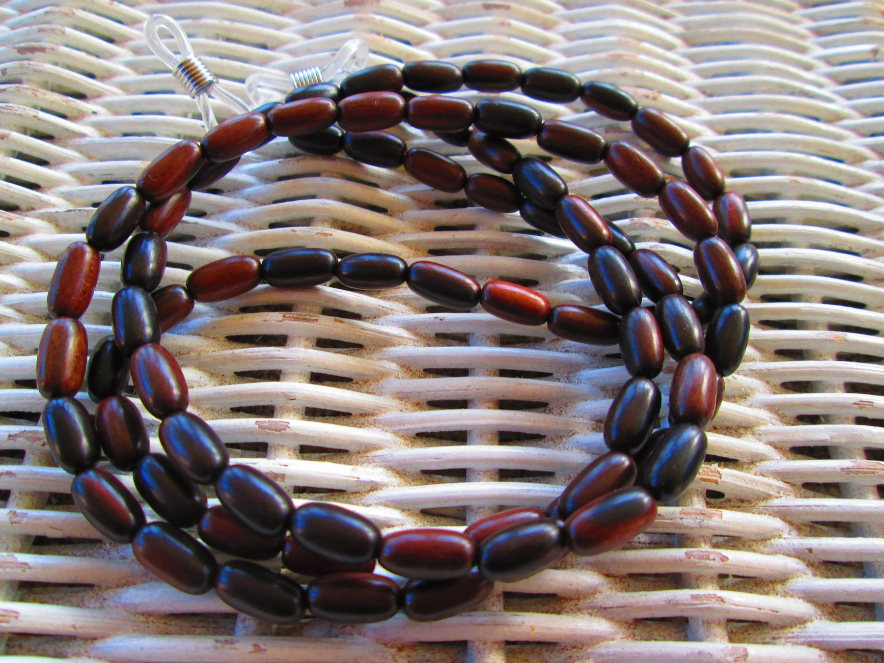 Handmade Camagong Wood Eyeglass Chain, 1014