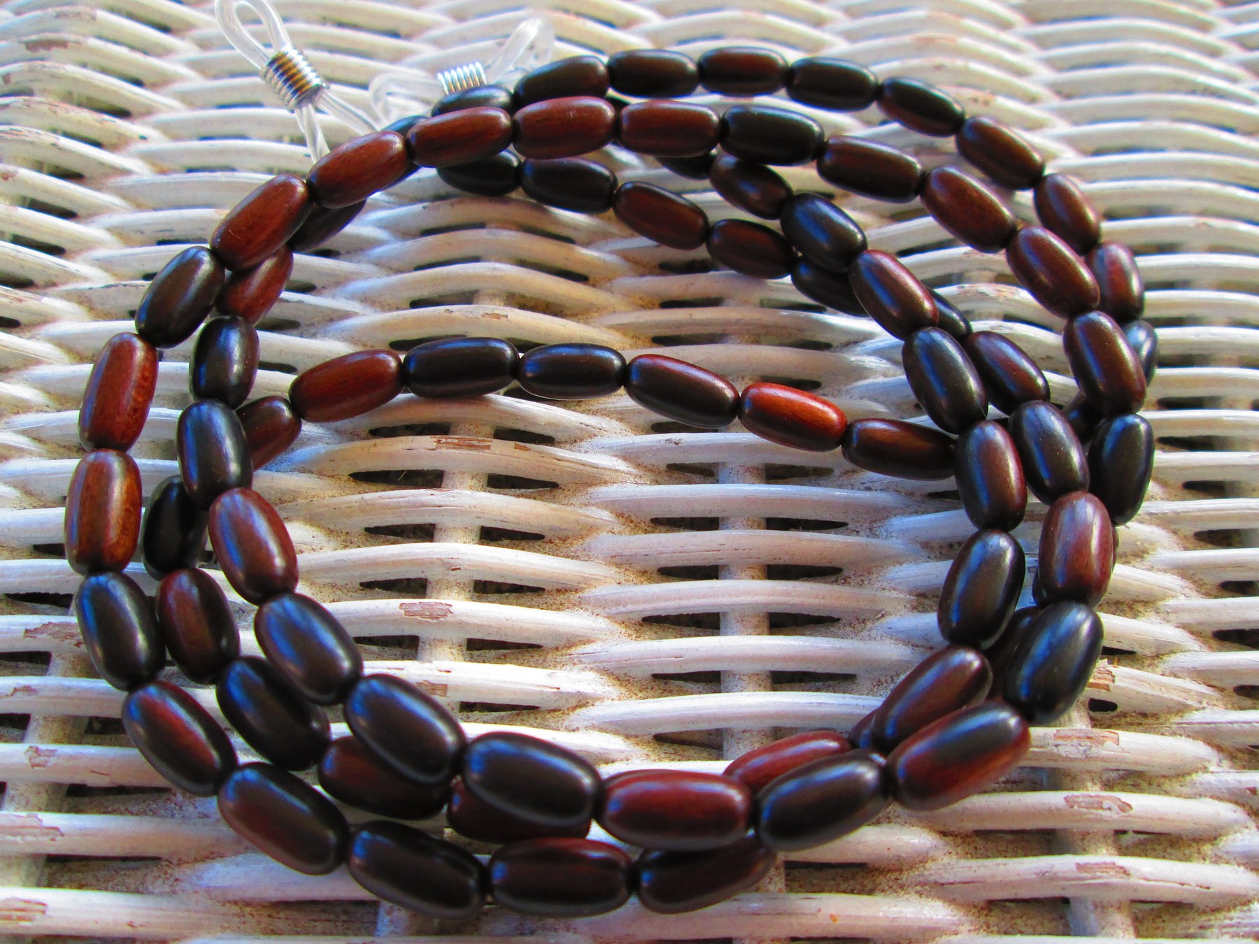 Handmade Camagong Wood Eyeglass Chain, 1014, detail 3