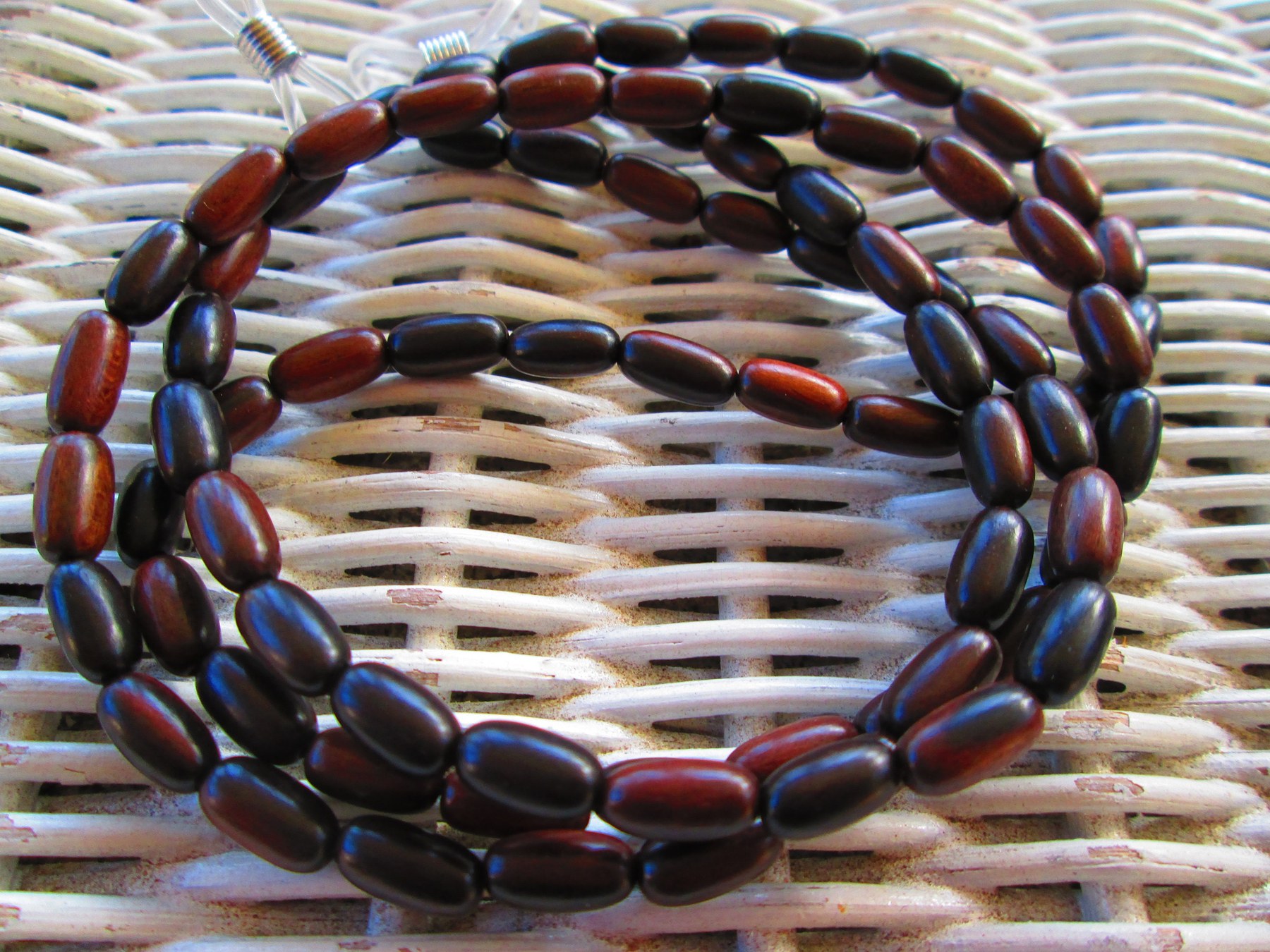 Handmade Camagong Wood Eyeglass Chain, 1014, detail 4