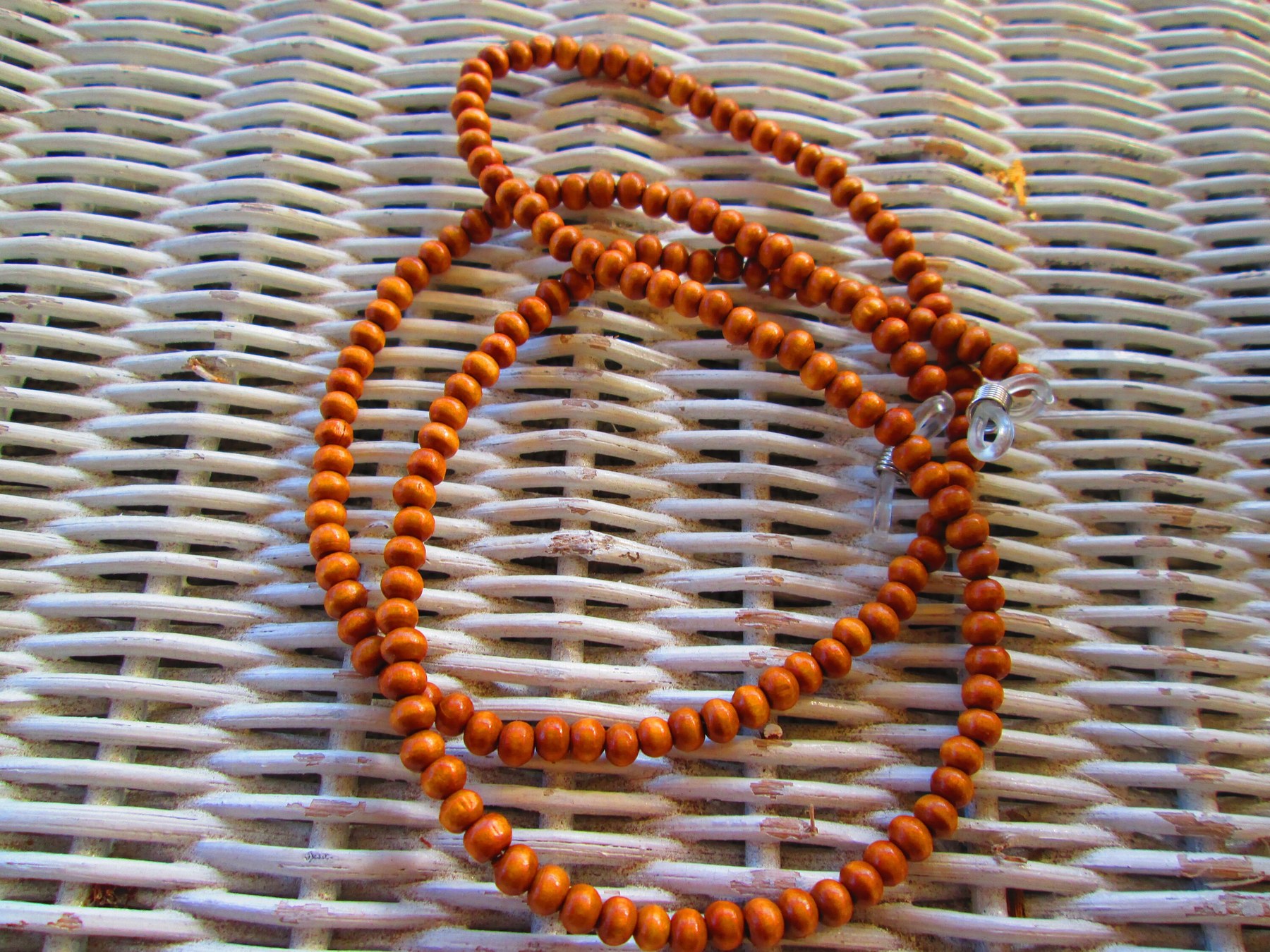 Handmade Wood Beaded Eyeglass Chain, 1035, detail 5