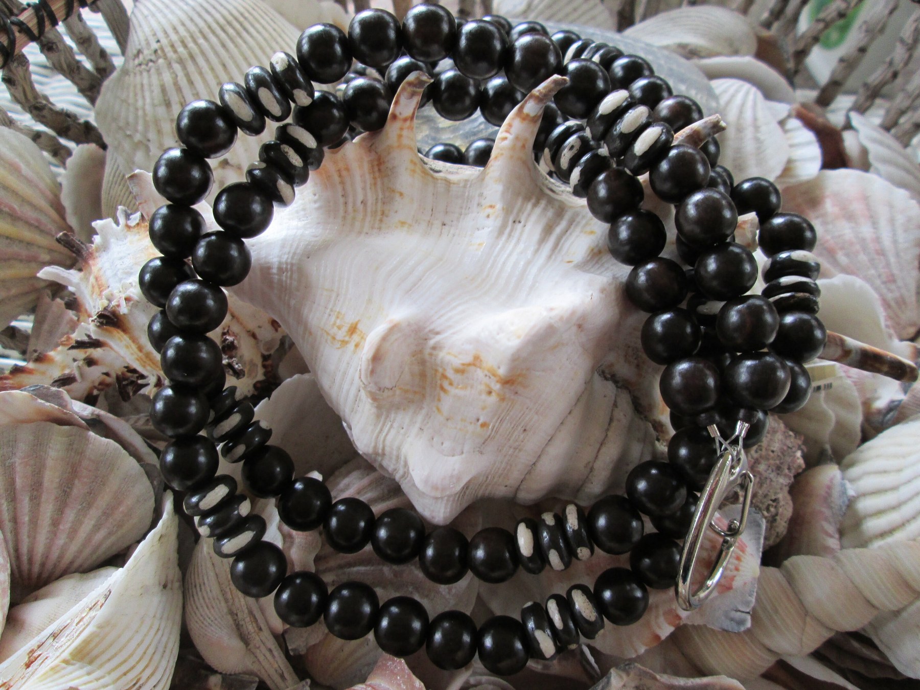 Tiger ebony and bone lanyard, 720, detail 5