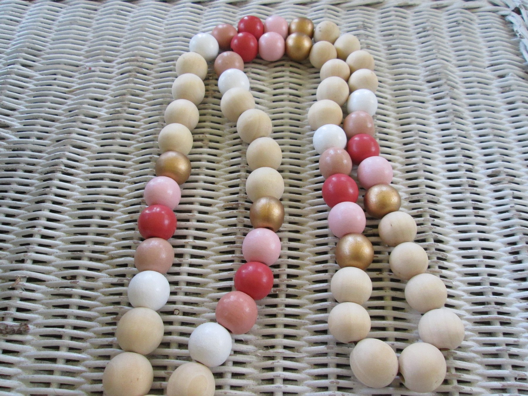 Pink 15mm wood lanyard, women, 987, detail 4