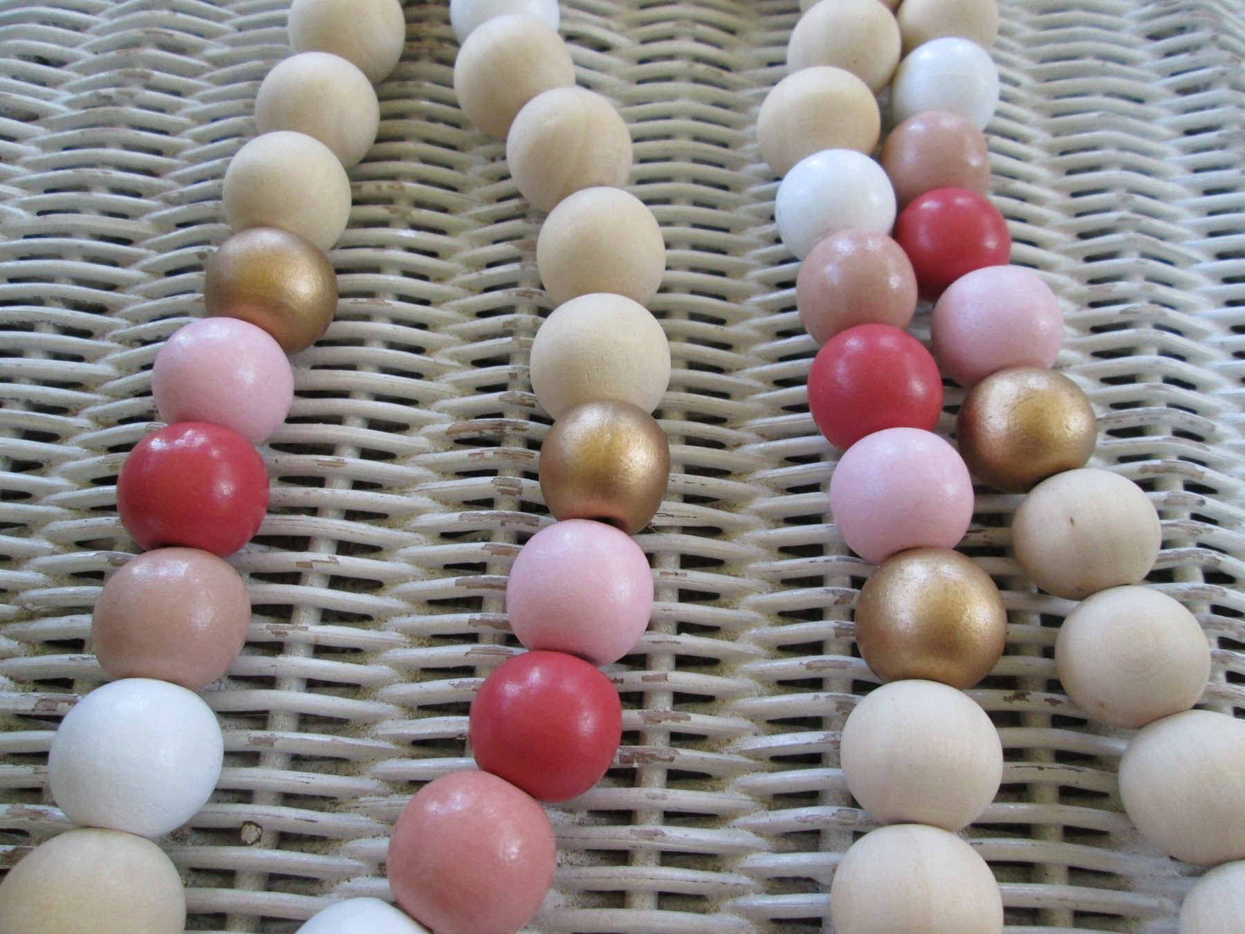 Pink 15mm wood lanyard, women, 987, detail 5