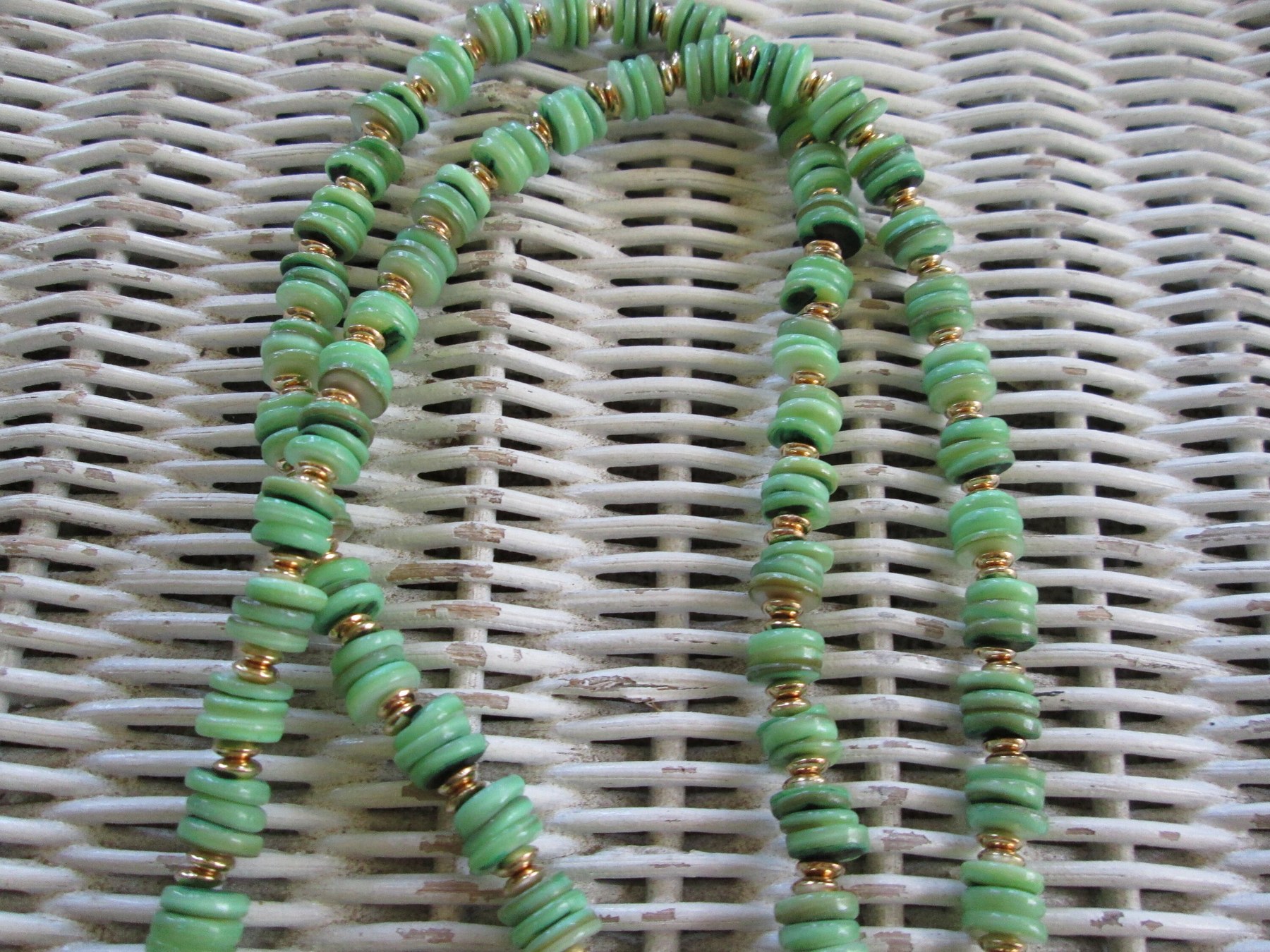 Green shell lanyard, 985, detail 3