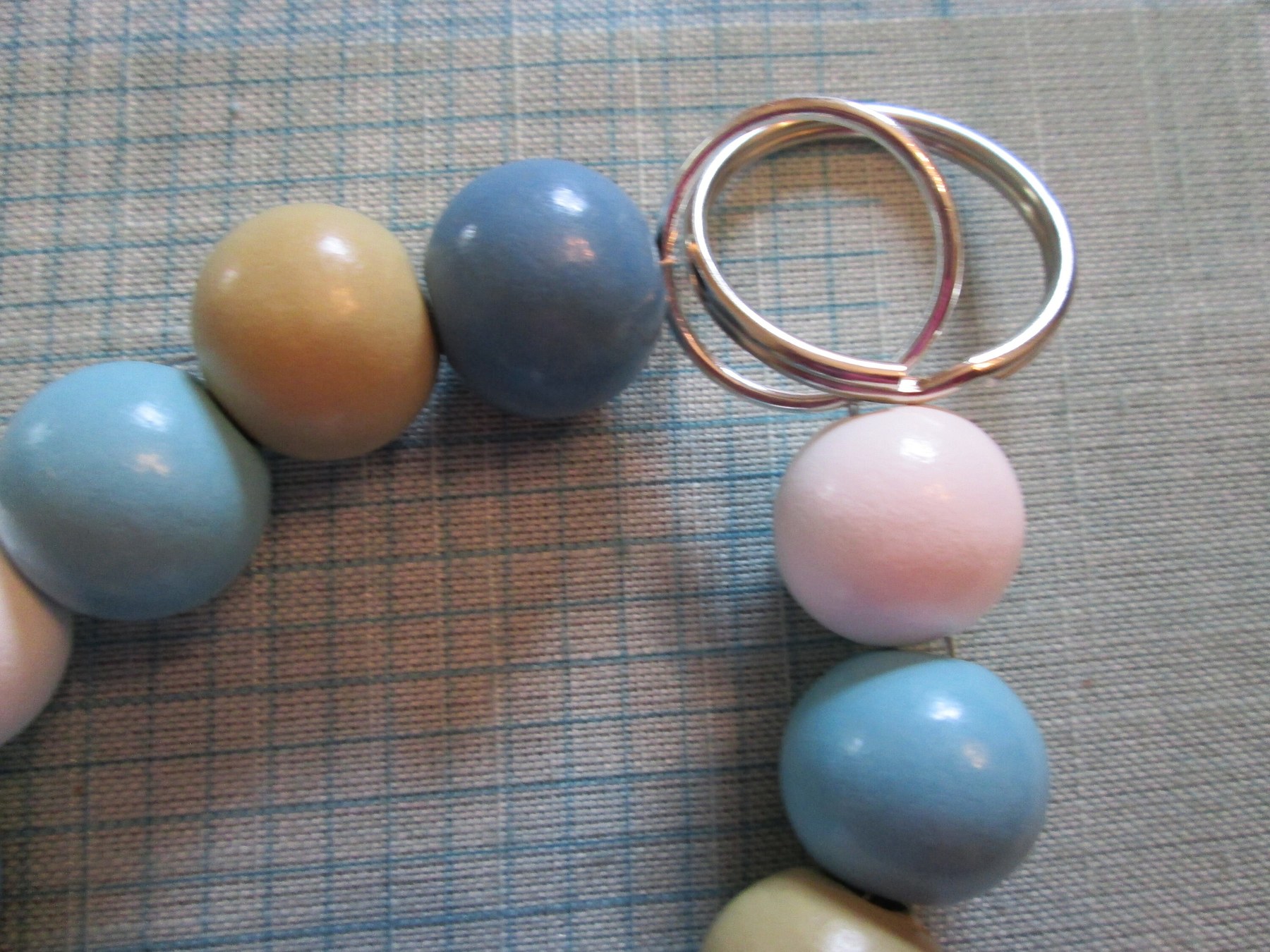 Lanyard Bracelet, Blue Bead wristlet, 1996, detail 3