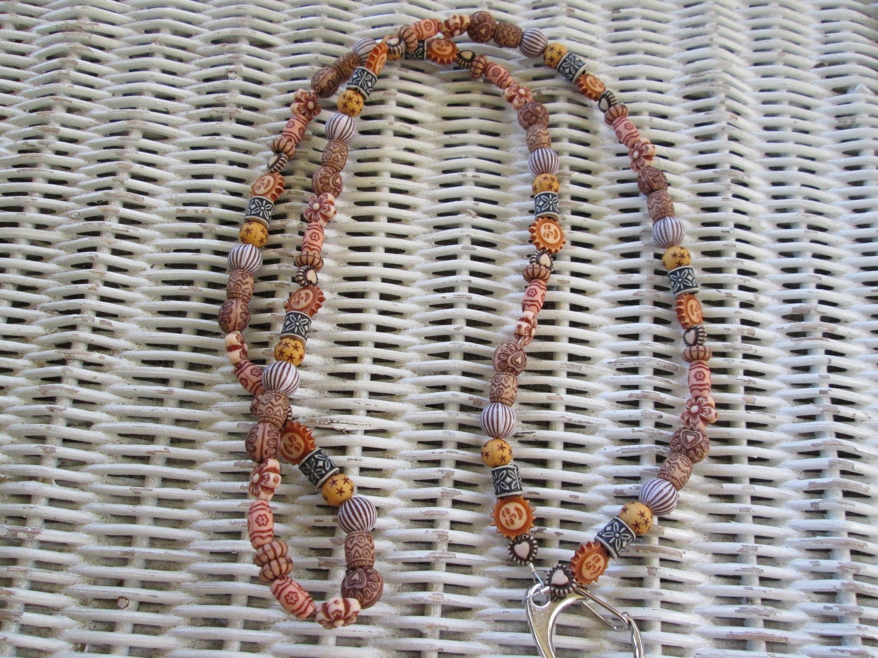 Lanyard, Small Old World Bead Mix, 993