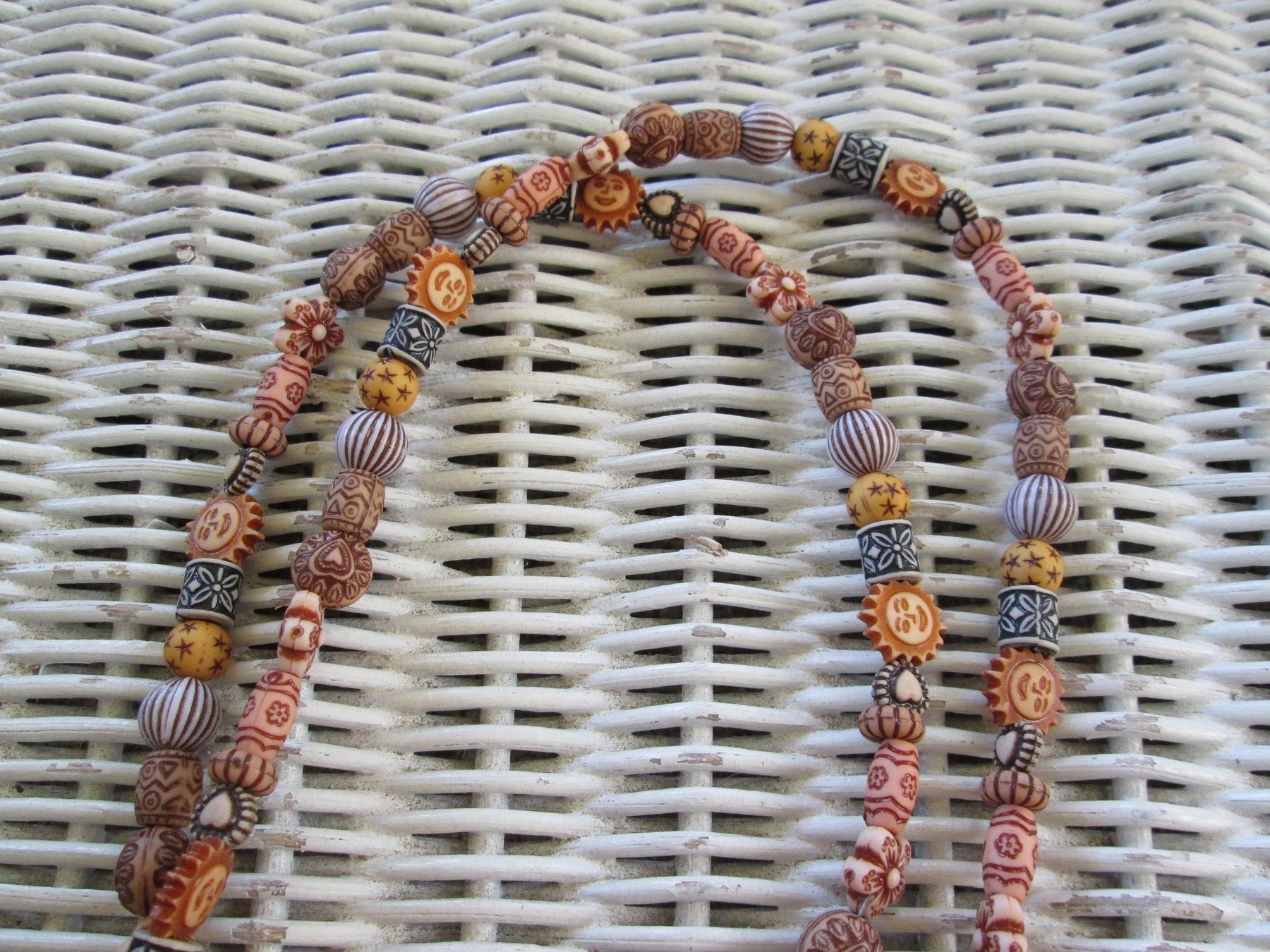 Lanyard, Small Old World Bead Mix, 993, detail 3
