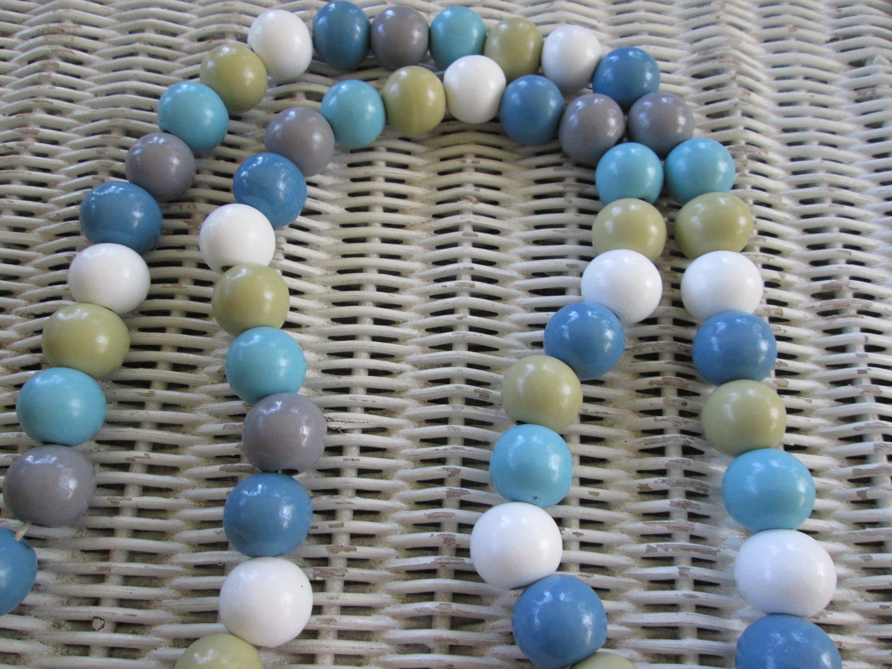 Lanyard, Blue 15mm wood mix lanyard, 990