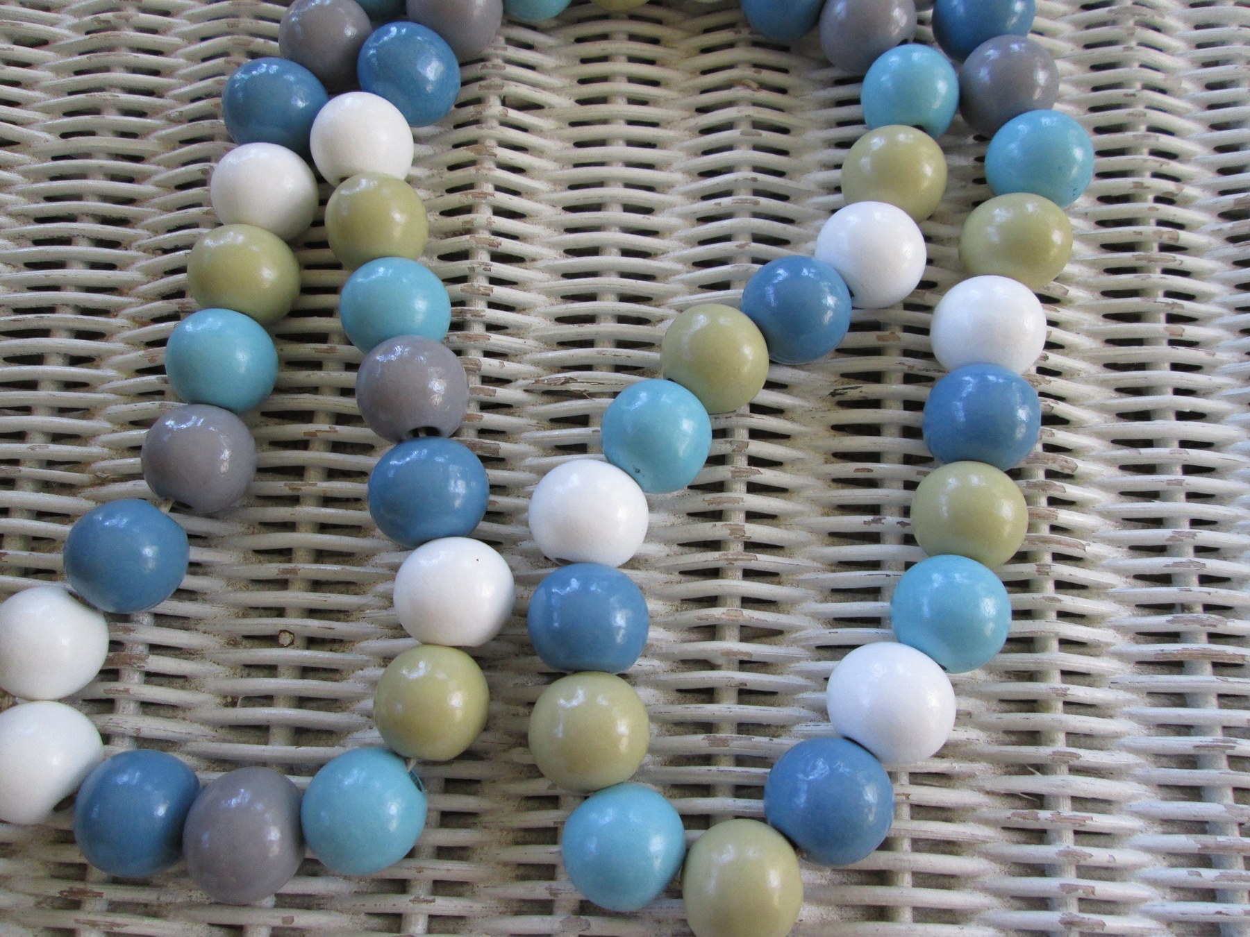 Lanyard, Blue 15mm wood mix lanyard, 990, detail 2
