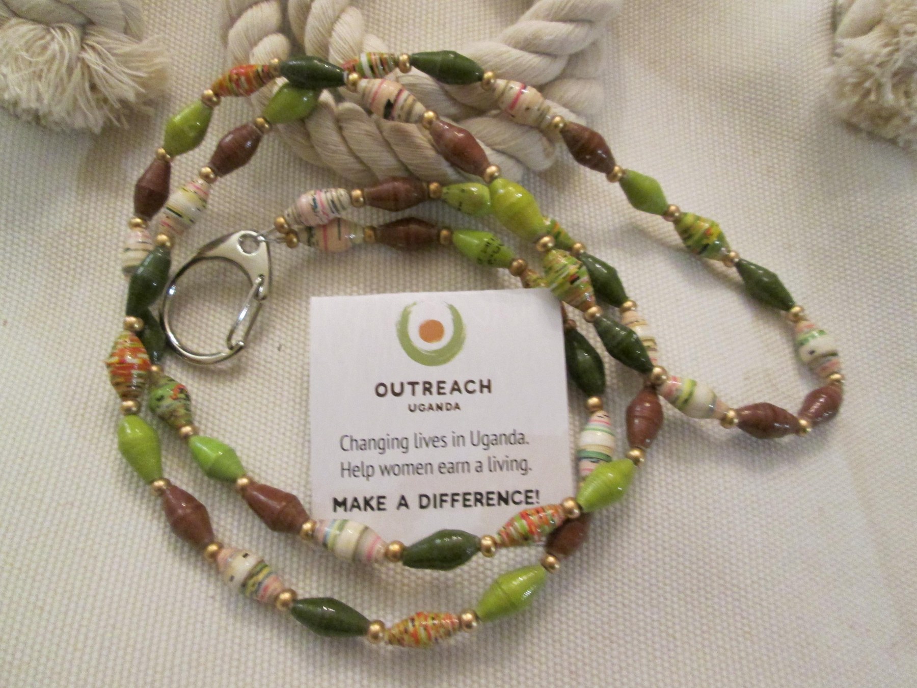 Lanyard, Outreach Uganda Savannah Grasses lanyard, 950