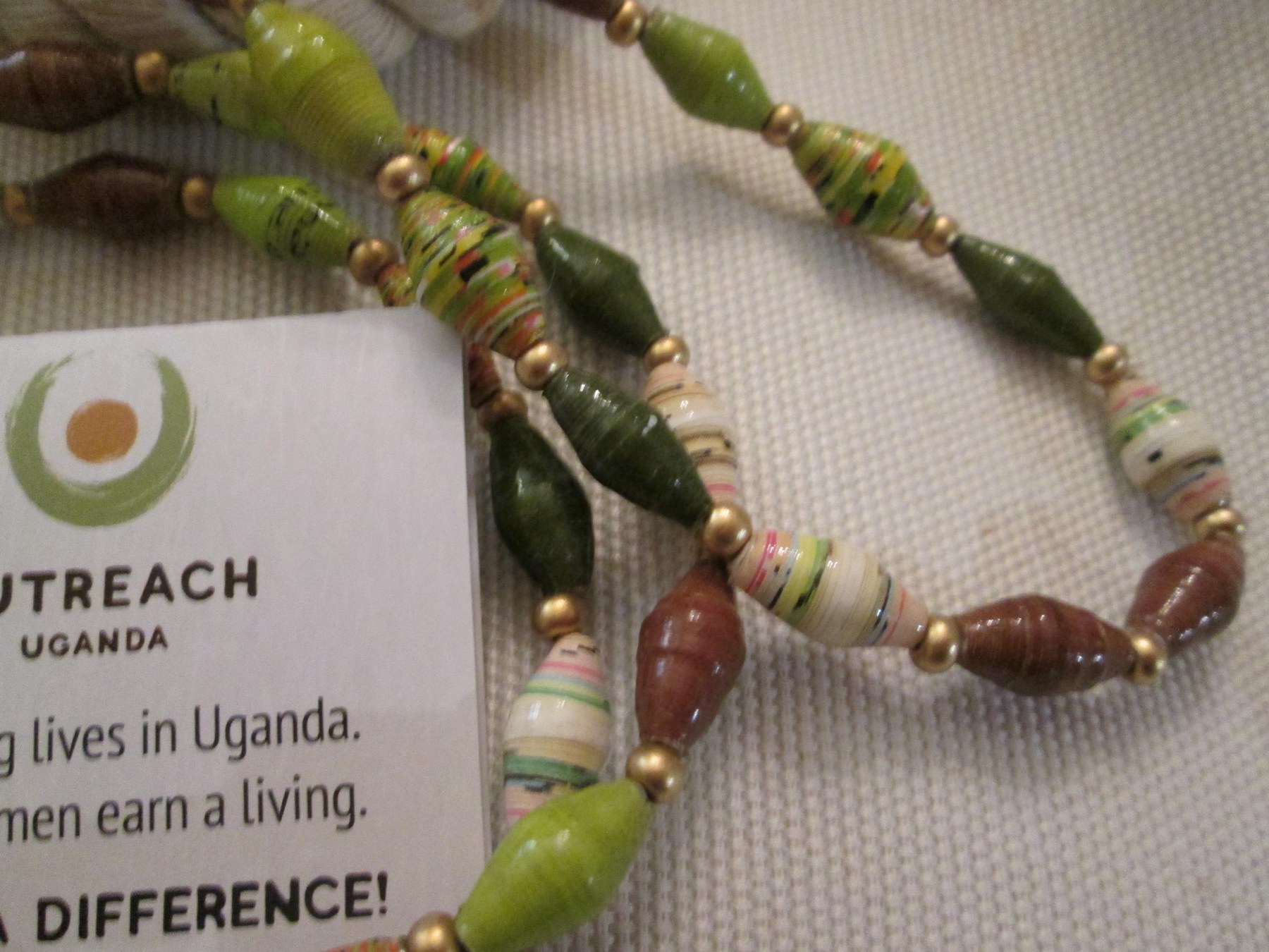 Lanyard, Outreach Uganda Savannah Grasses lanyard, 950, detail 3