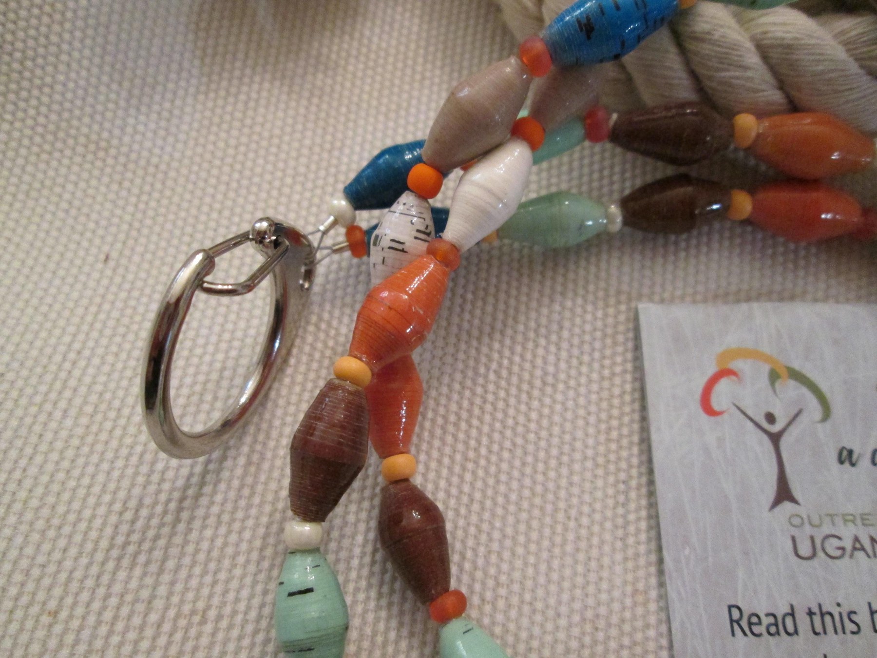 Lanyard, Outreach Uganda Seashore Sampler, 951, detail 2