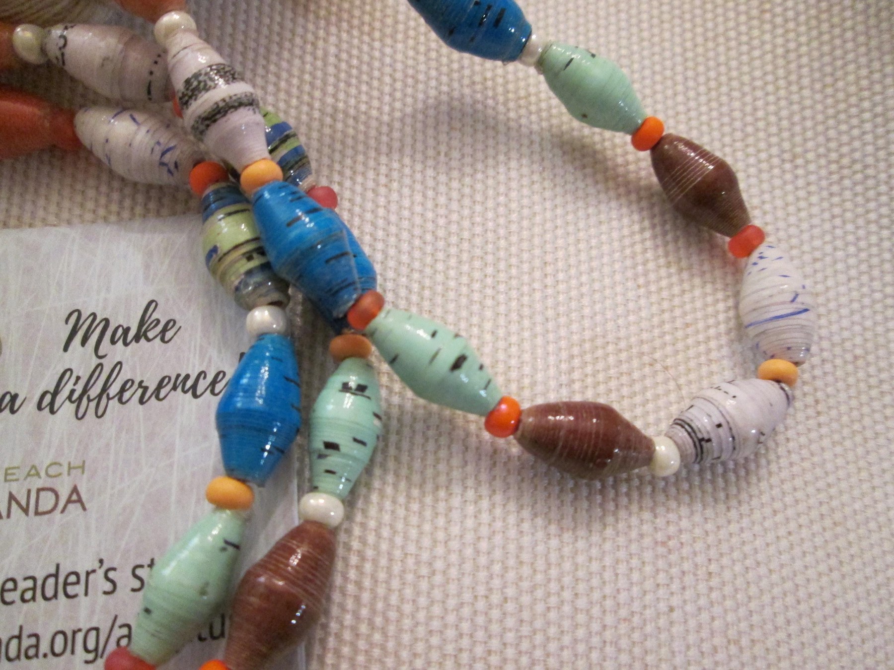 Lanyard, Outreach Uganda Seashore Sampler, 951, detail 3