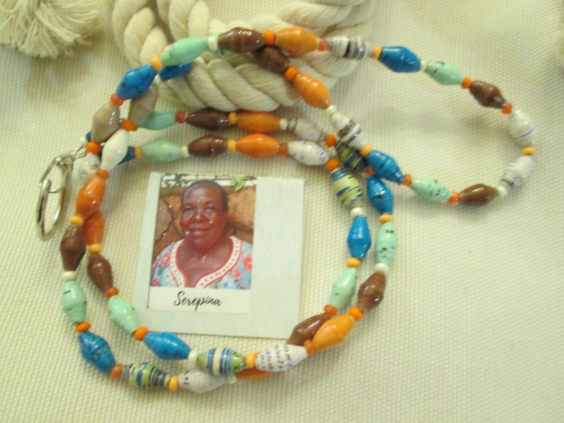 Lanyard, Outreach Uganda Seashore Sampler, 951, detail 4