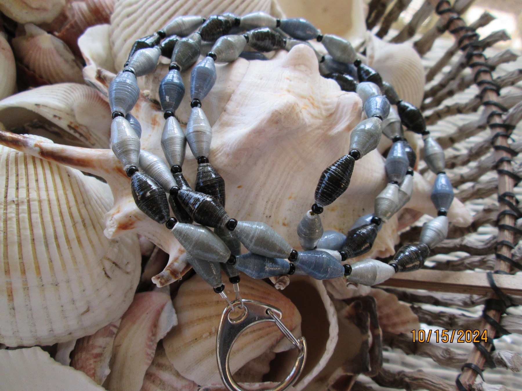Lanyard, Outreach Uganda Alpine Mix Beaded Lanyard, 938, detail 2