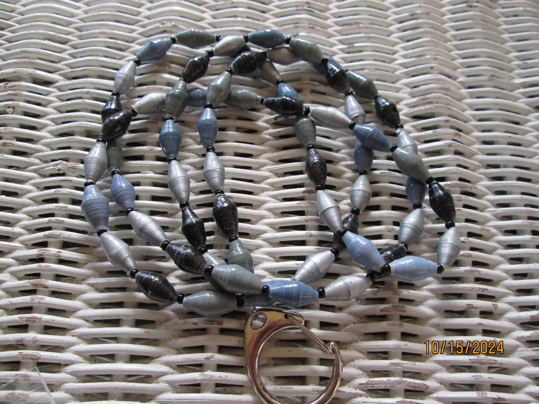 Lanyard, Outreach Uganda Alpine Mix Beaded Lanyard, 938, detail 3
