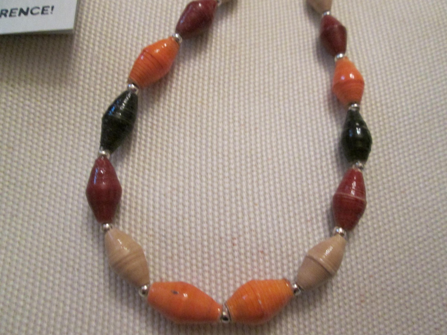 Lanyard, Outreach Uganda Coffee Shop Mix paper beaded lanyard, 932, detail 6