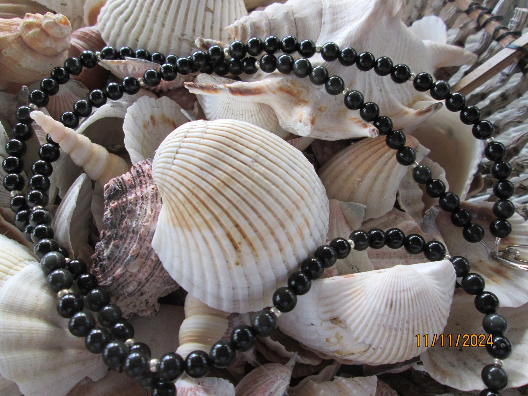 Black onyx beaded lanyard, 771., detail 4