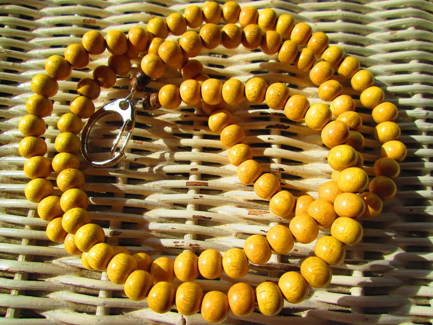 Lanyard,Jackfruit 8mm Beaded Handmade Lanyard, 905