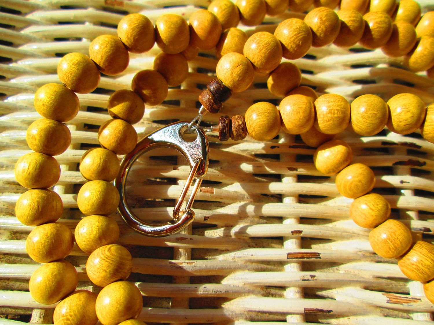 Lanyard,Jackfruit 8mm Beaded Handmade Lanyard, 905, detail 2