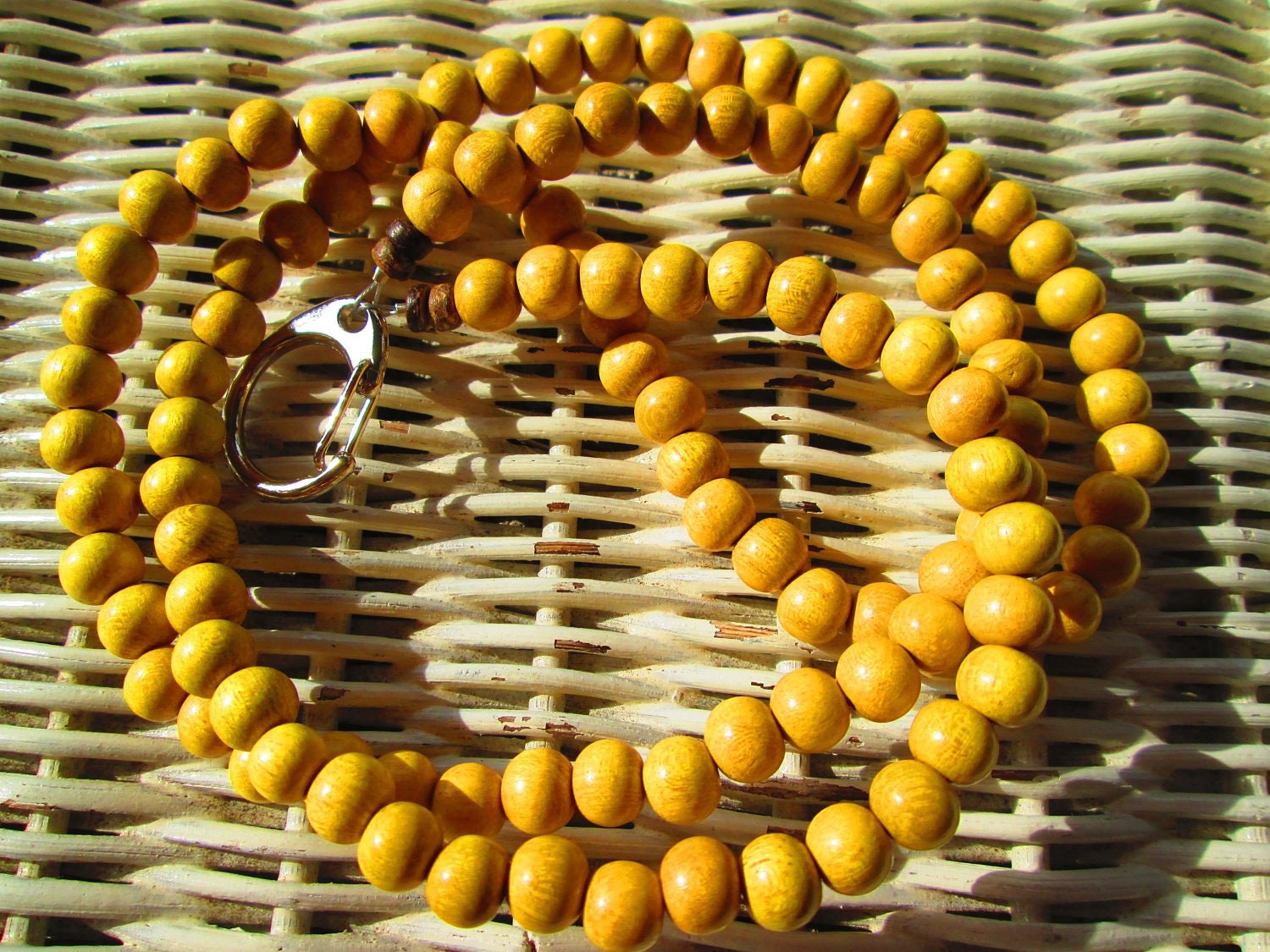 Lanyard,Jackfruit 8mm Beaded Handmade Lanyard, 905, detail 3