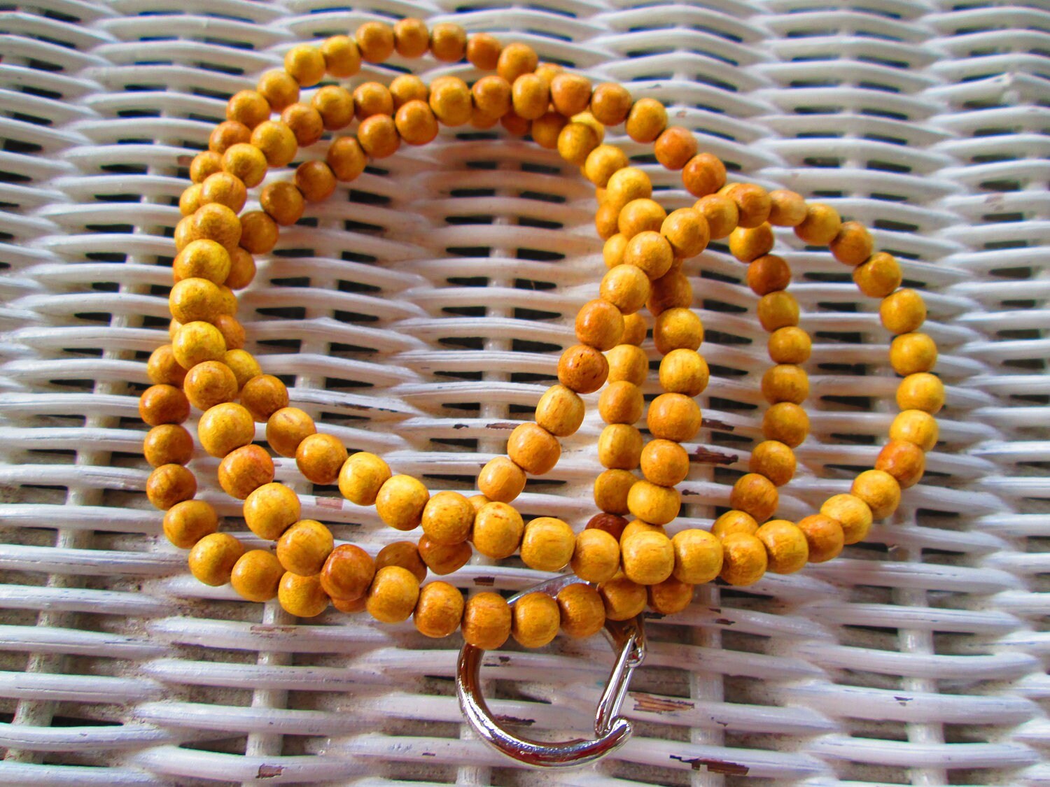 Lanyard, Jackfruit 6mm Handmade Beaded Lanyard, 916