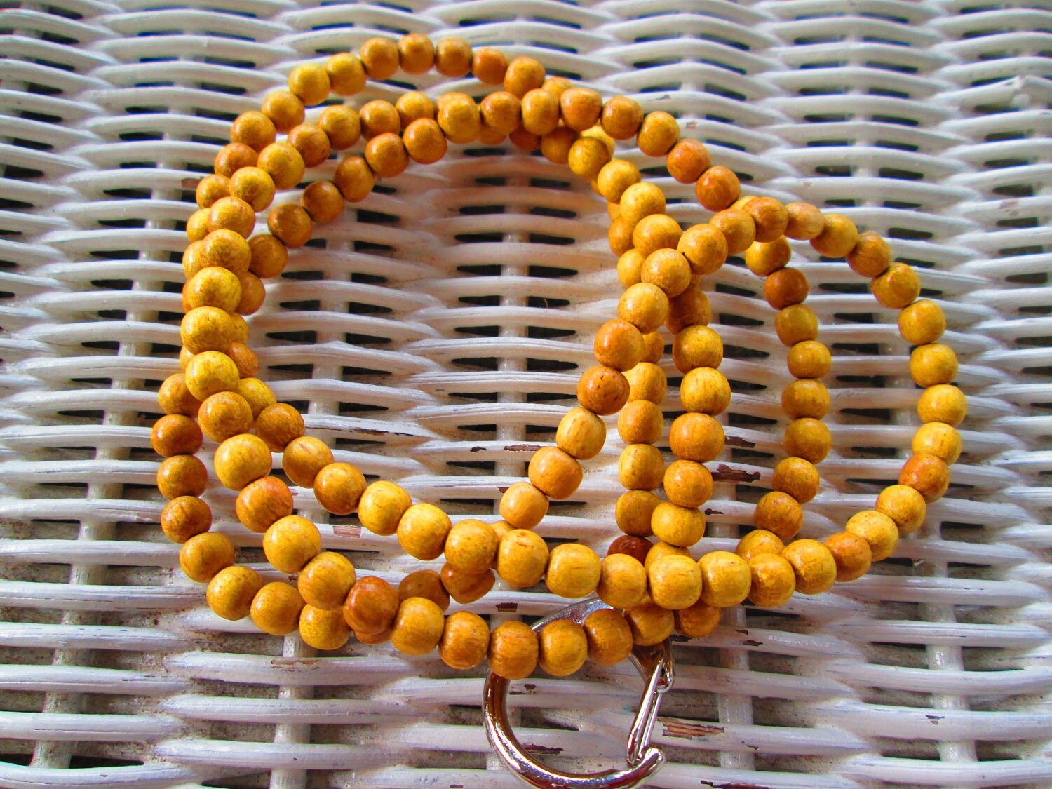 Lanyard, Jackfruit 6mm Handmade Beaded Lanyard, 916, detail 4