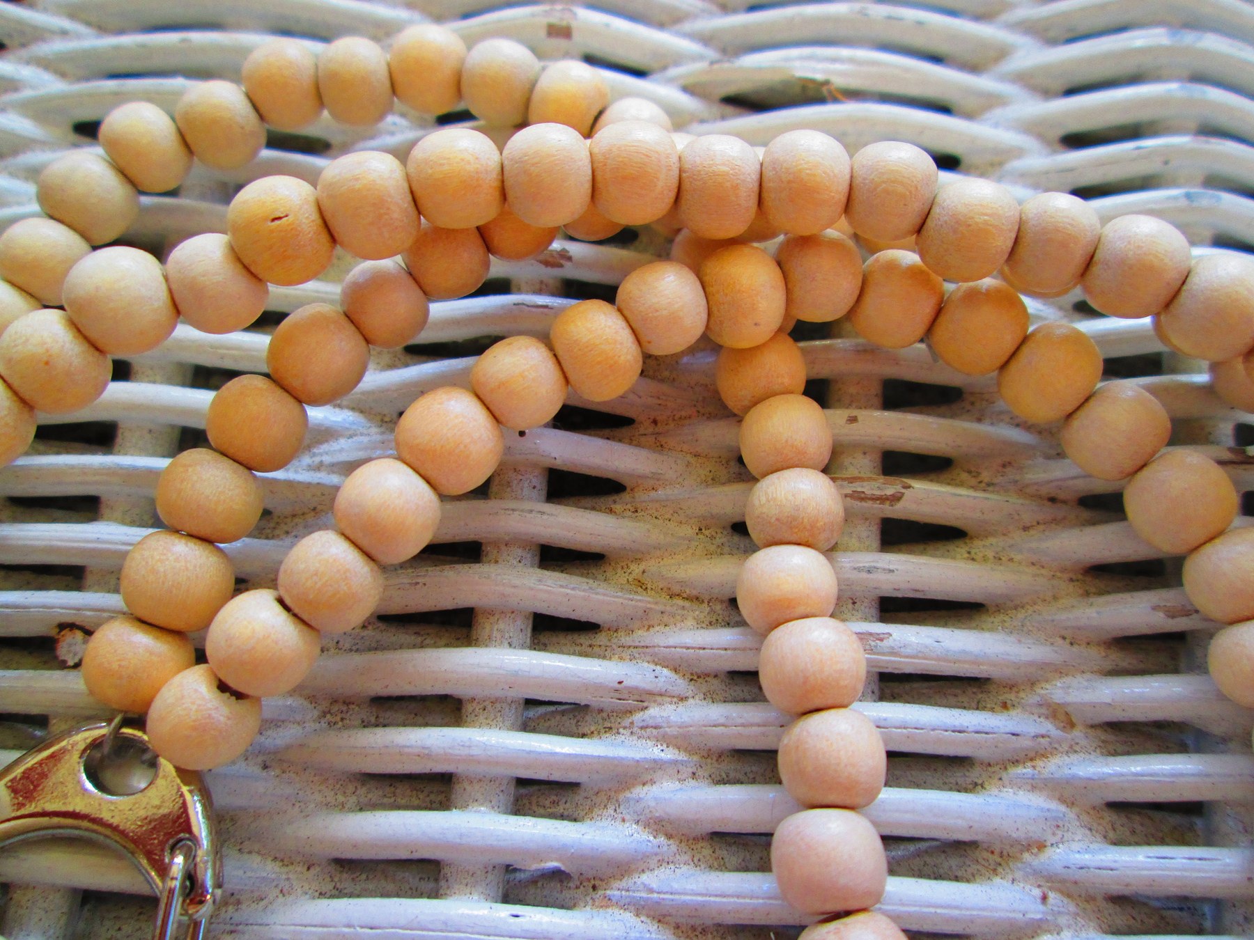 Lanyard, Whitewood 6mm handmade beaded lanyard id badge, 957, detail 4