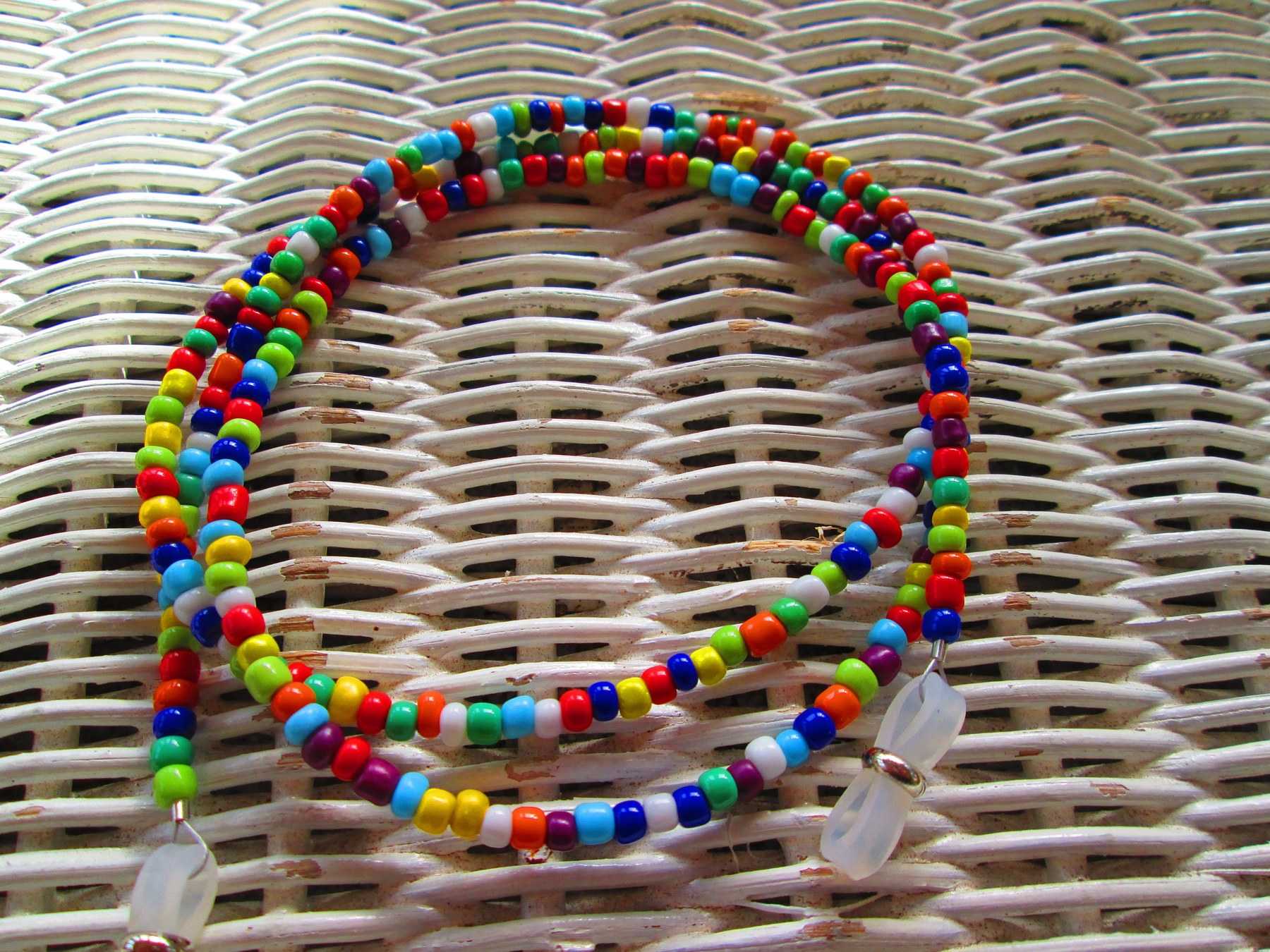 Multi color Beaded Handmade Eyeglass chain, 1001