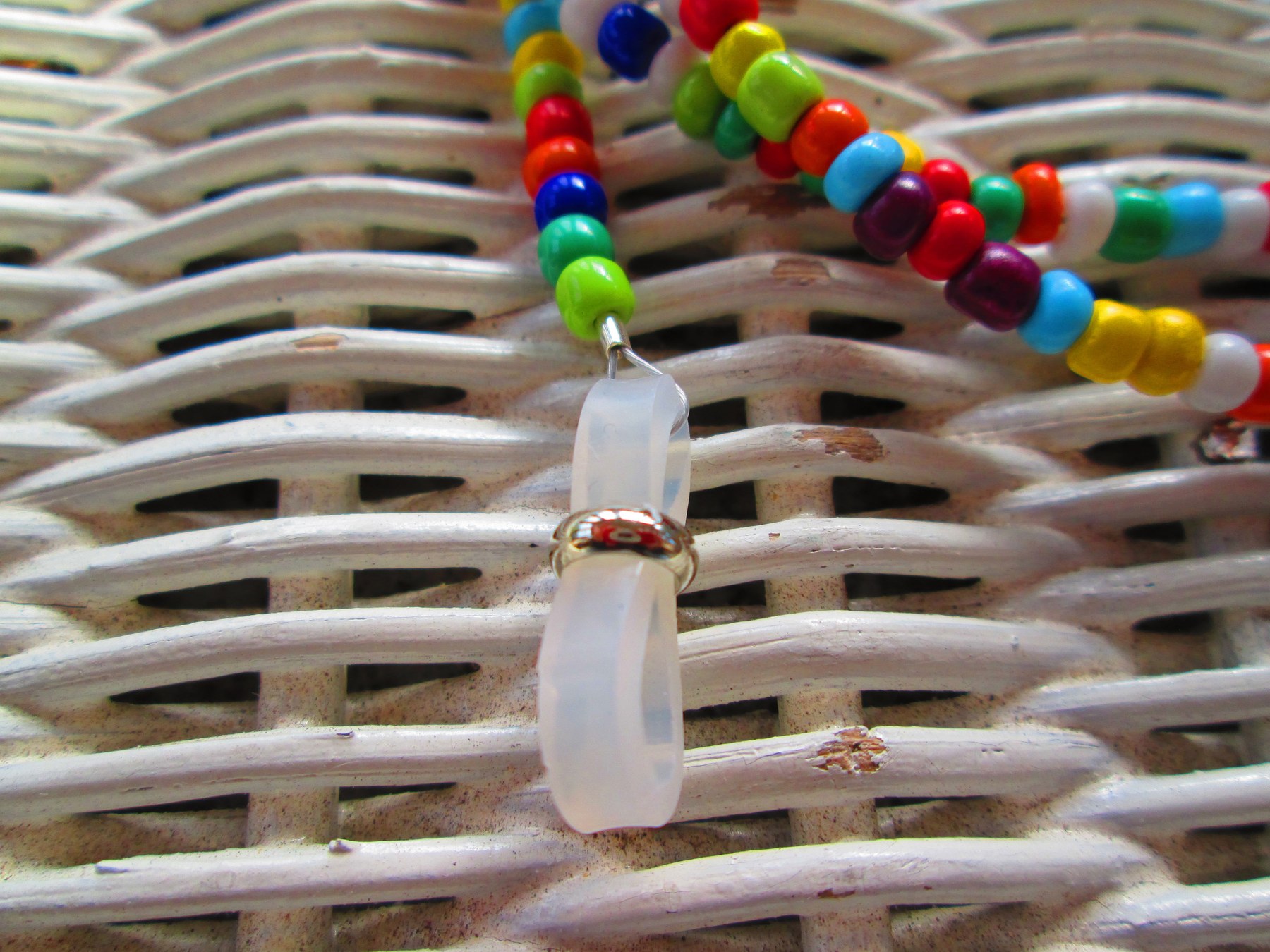 Multi color Beaded Handmade Eyeglass chain, 1001, detail 3