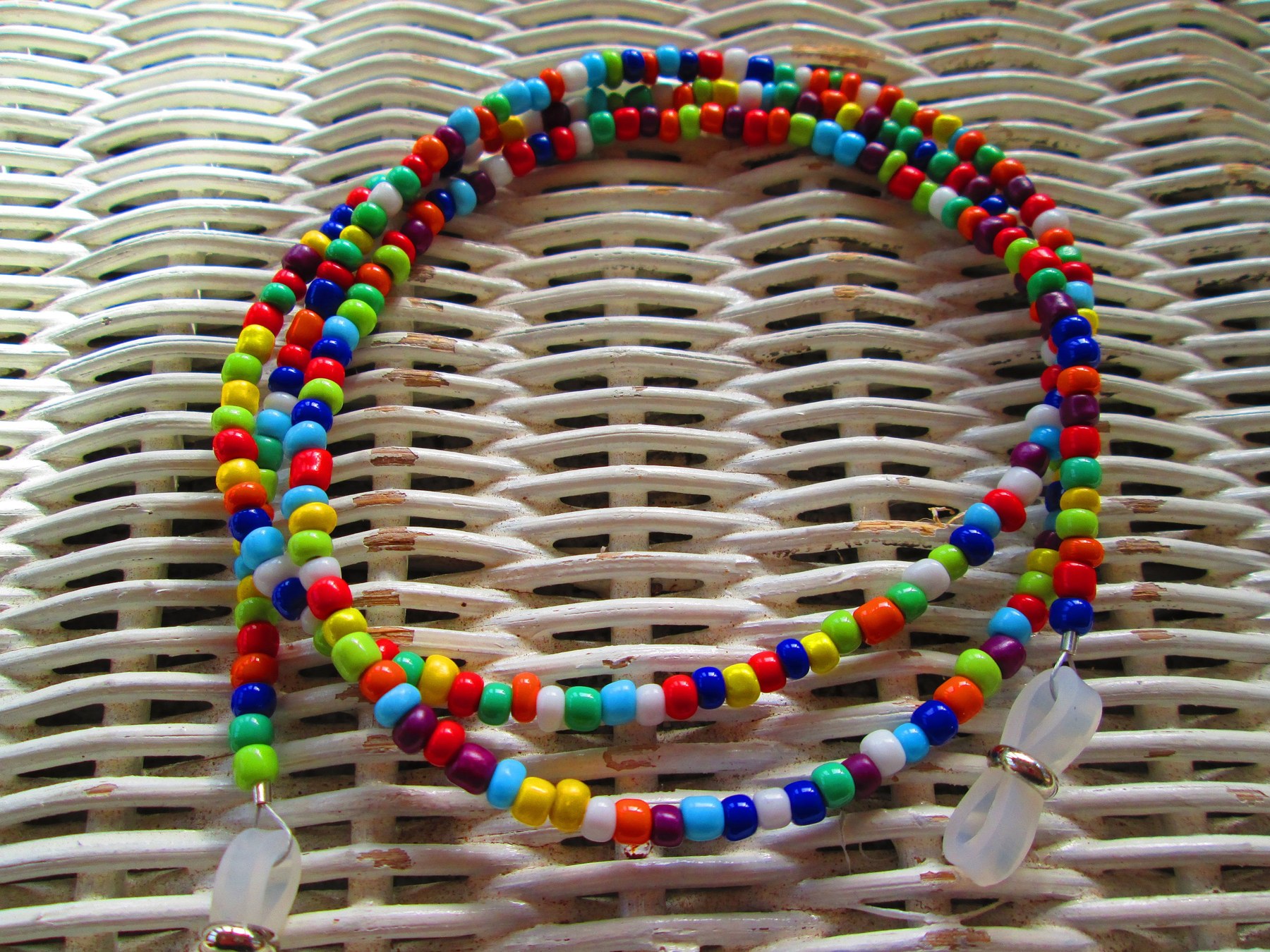 Multi color Beaded Handmade Eyeglass chain, 1001, detail 4