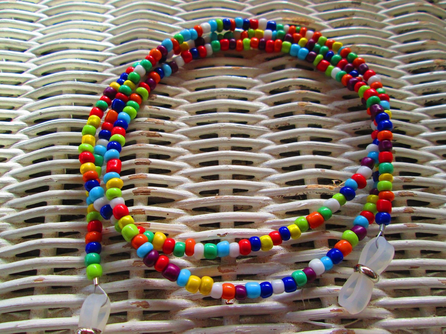 Multi color Beaded Handmade Eyeglass chain, 1001, detail 5