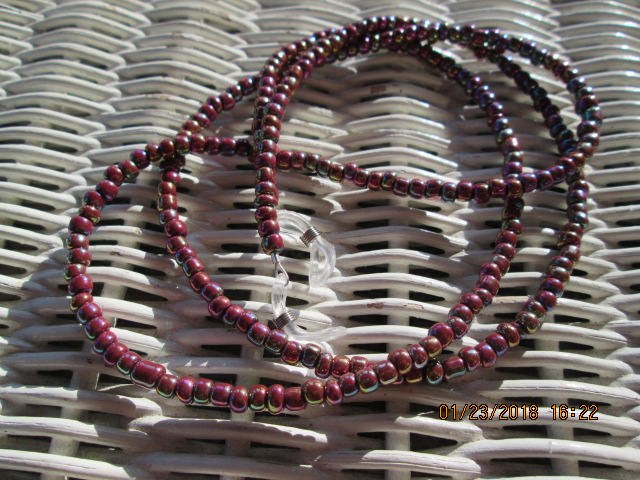 Rainbow eyeglass chain, 1004, detail 3
