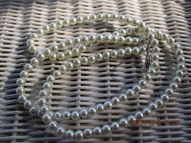 Pearl 8mm Handmade Beaded Lanyard, 751, detail 3