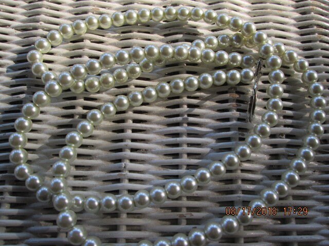 Pearl 8mm Handmade Beaded Lanyard, 751, detail 4
