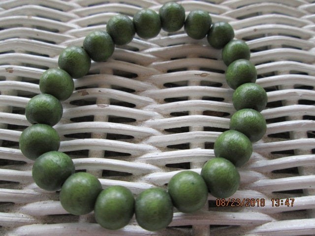 Wood Bracelet & Lanyard handmade beadwork