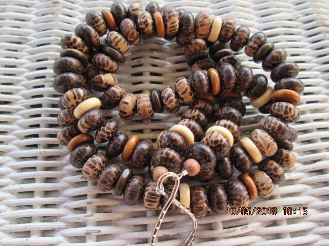 Lanyard, Wood Beaded Lanyard, 730, detail 5