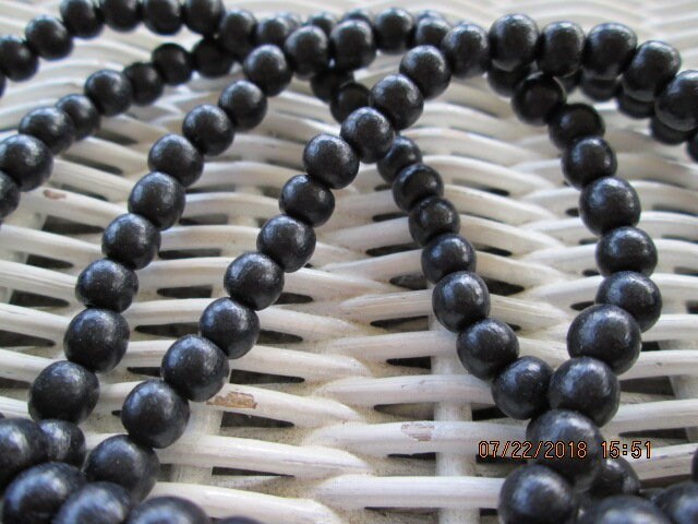 Black 6mm Wood Lanyard, 1707, detail 4