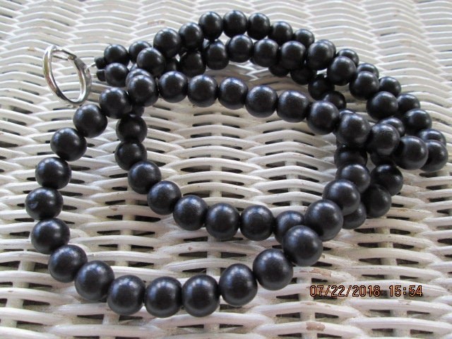 Lanyard, Black 10mm Wood Lanyard, 1709