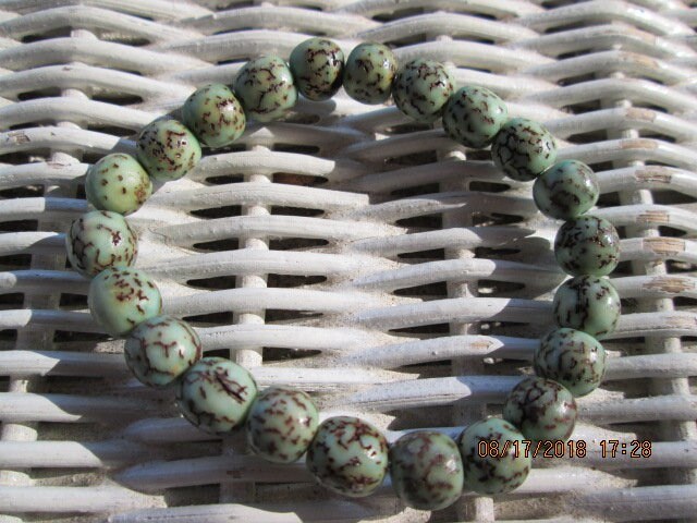 Turquoise Salwag Bead Bracelet, Natural Seed Bead Stretch Bracelet, Handmade Boho Jewelry, Buy One Get One Free