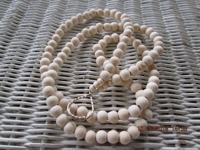 Lanyard, Natural 10mm wood Lanyard, 740, detail 2