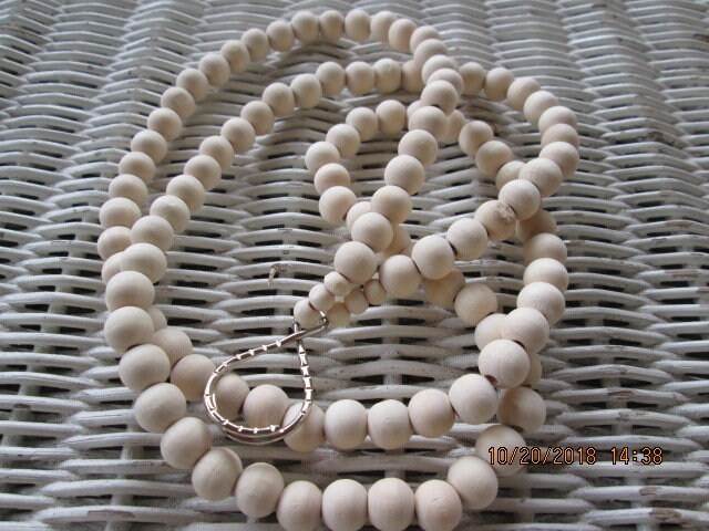 Lanyard, Natural 10mm wood Lanyard, 740, detail 5