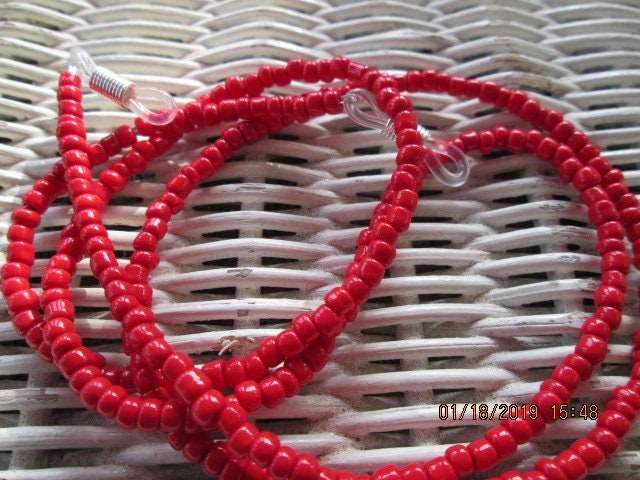 Eyeglass Chain, Coral Glasses Chain, 1020