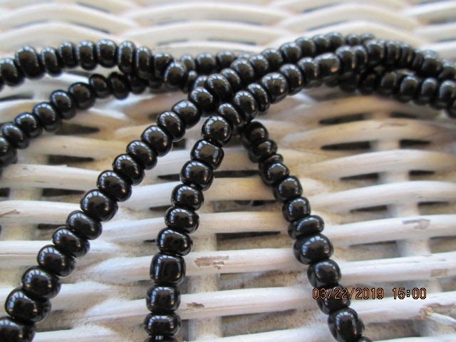 Eyeglass chain, Black Beaded Glasses Chain, 1029, detail 4