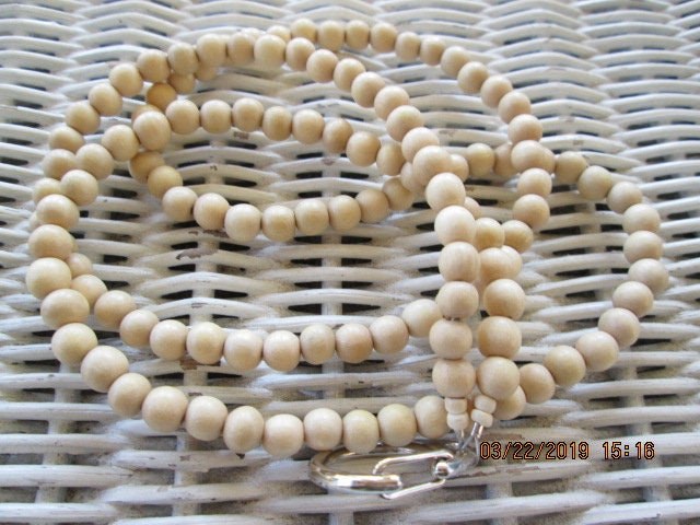 Lanyard, Whitewood 10mm Bead Lanyard, 791