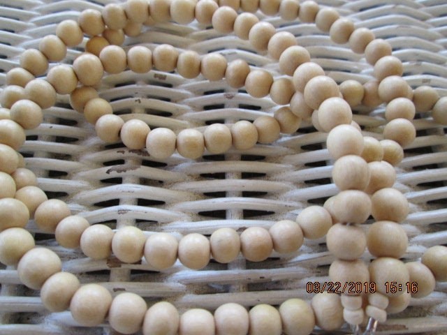 Lanyard, Whitewood 10mm Bead Lanyard, 791, detail 3