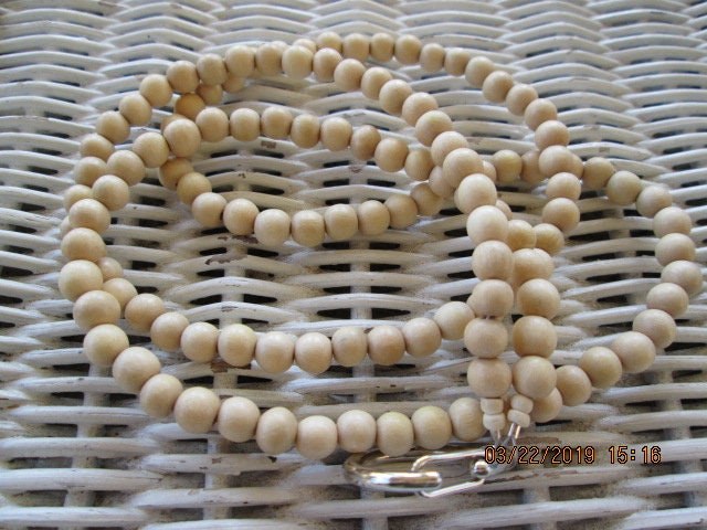 Lanyard, Whitewood 10mm Bead Lanyard, 791, detail 4