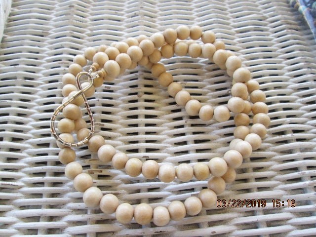 Lanyard, Whitewood 8mm Beaded Lanyard, 792