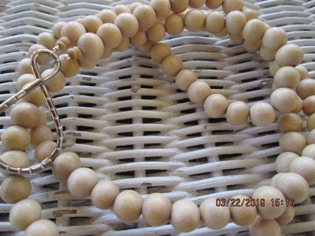 Lanyard, Whitewood 8mm Beaded Lanyard, 792, detail 3