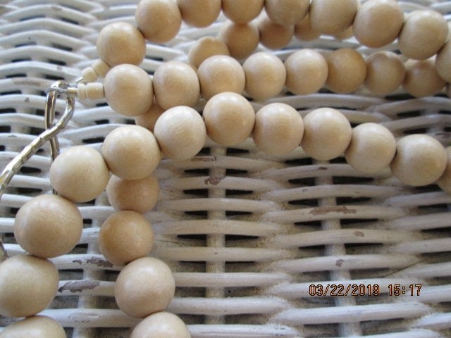 Lanyard, Whitewood 6mm Beaded Lanyard, 793, detail 3